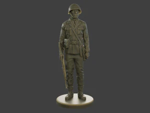 CzechSlovak Communist Soldier CCS1 001 3D Print Model