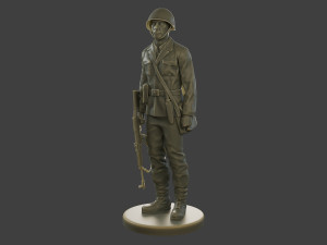 CzechSlovak Communist Soldier CCS1 001 3D Print Model