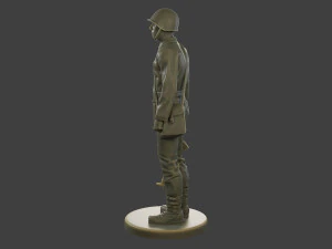 CzechSlovak Communist Soldier CCS1 001 3D Print Model