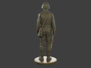 CzechSlovak Communist Soldier CCS1 001 3D Print Model