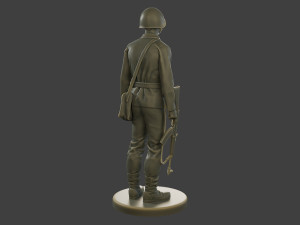 CzechSlovak Communist Soldier CCS1 001 3D Print Model