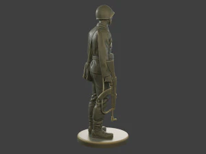 CzechSlovak Communist Soldier CCS1 001 3D Print Model