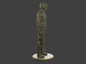 CzechSlovak Communist Soldier CCS1 001 3D Print Model