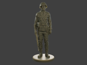 CzechSlovak Communist Soldier CCS1 001 3D Print Model