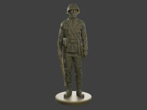 CzechSlovak Communist Soldier CCS1 001 3D Print Model
