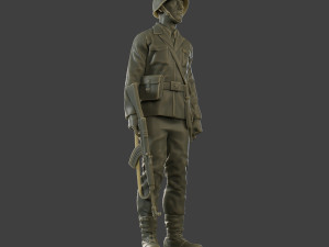 CzechSlovak Communist Soldier CCS1 001 3D Print Model