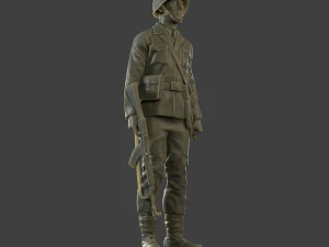 CzechSlovak Communist Soldier CCS1 001 3D Print Model