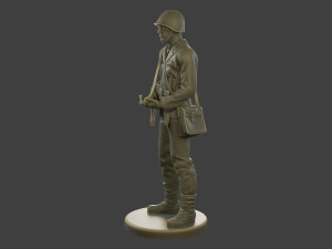 CzechSlovak Communist Soldier CCS1 002 3Dプリントモデル