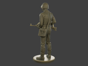 CzechSlovak Communist Soldier CCS1 002 3Dプリントモデル