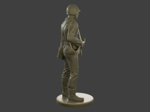 CzechSlovak Communist Soldier CCS1 002 3Dプリントモデル