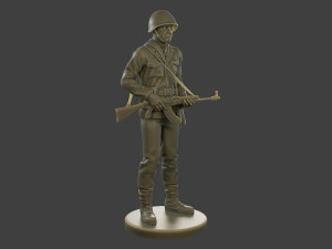 CzechSlovak Communist Soldier CCS1 002 3Dプリントモデル