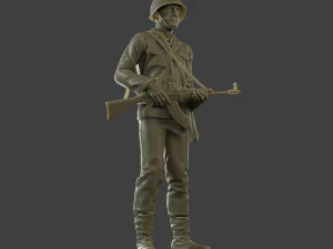 CzechSlovak Communist Soldier CCS1 002 3D Print Model