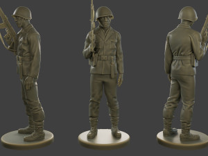 CzechSlovak Communist Soldier CCS1 003 3D Print Model
