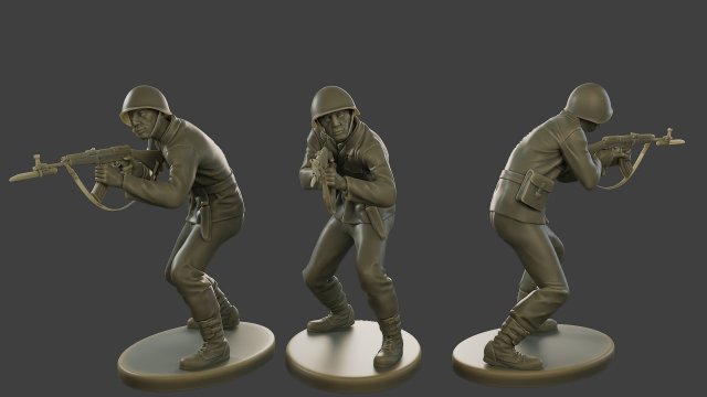 CzechSlovak Communist Soldier CCS1 004 3D Print Model in Figurines