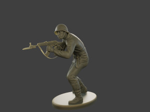 CzechSlovak Communist Soldier CCS1 004 3D 프린트 모델
