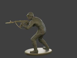 Soldato comunista ceco-slovacco CCS1 004 Modello di stampa 3D