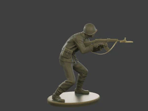 Soldato comunista ceco-slovacco CCS1 004 Modello di stampa 3D