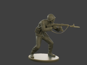 CzechSlovak Communist Soldier CCS1 004 3D 프린트 모델