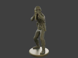 CzechSlovak Communist Soldier CCS1 005 3D Print Model