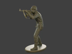 CzechSlovak Communist Soldier CCS1 005 3D Print Model