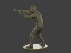 CzechSlovak Communist Soldier CCS1 005 3D Print Model