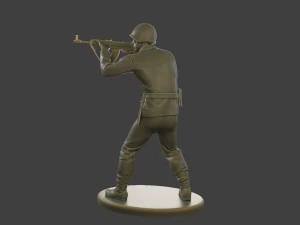 CzechSlovak Communist Soldier CCS1 005 3D Print Model