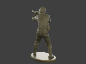 CzechSlovak Communist Soldier CCS1 005 3D Print Model