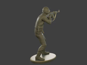 CzechSlovak Communist Soldier CCS1 005 3D Print Model