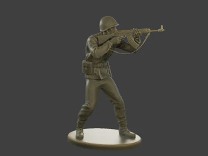 CzechSlovak Communist Soldier CCS1 005 3D Print Model