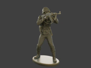 CzechSlovak Communist Soldier CCS1 005 3D Print Model