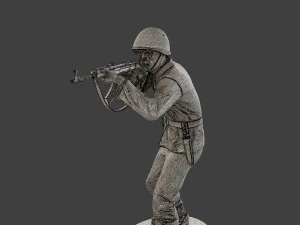 CzechSlovak Communist Soldier CCS1 005 3D Print Model