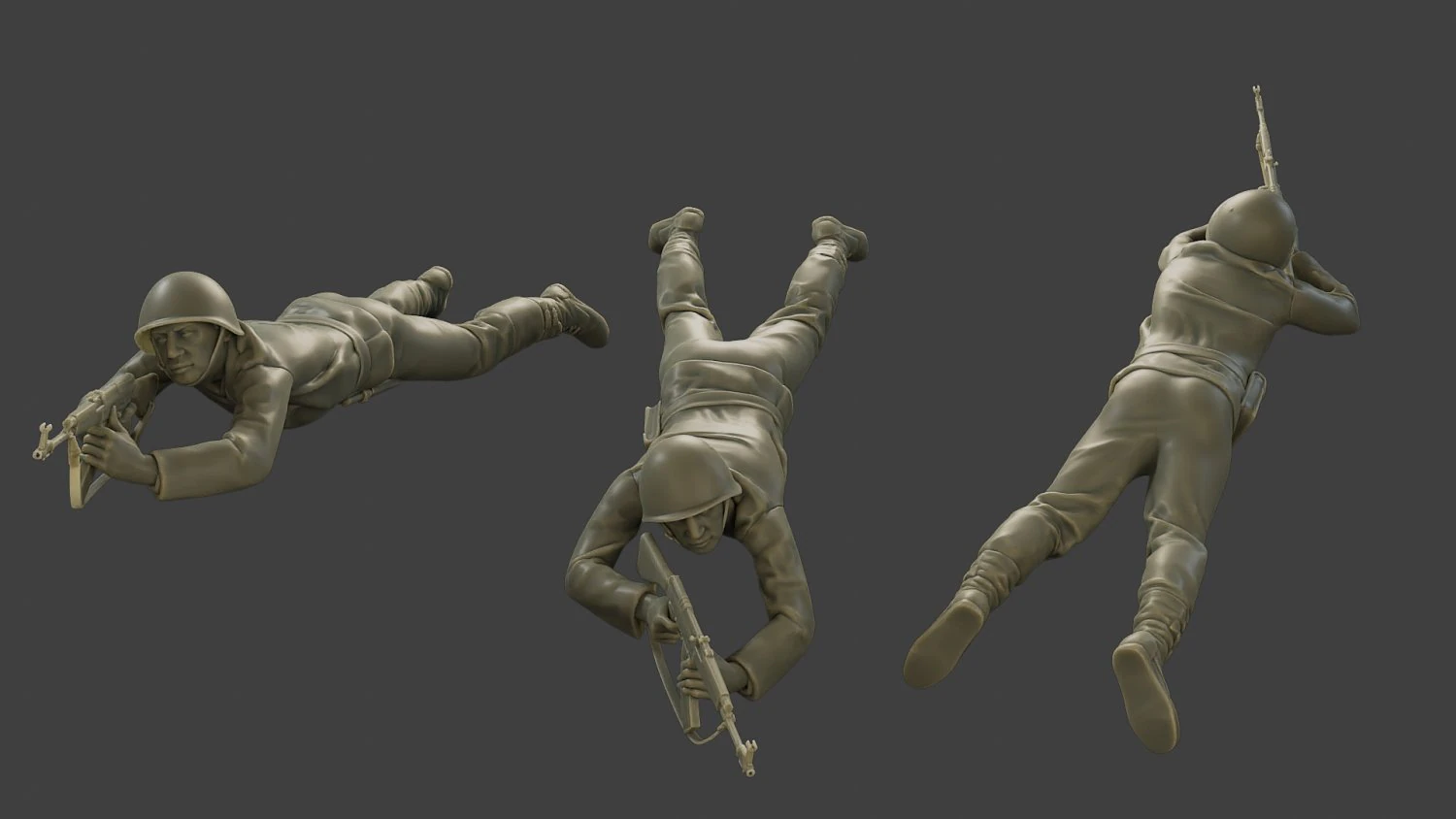 CzechSlovak Communist Soldier CCS1 006 3D Print Model .c4d .max .obj .3ds .fbx .stl .blend