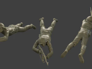 チェコ・スロバキア共産主義兵士 CCS1 006 3Dプリントモデル