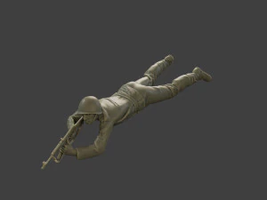 CzechSlovak Communist Soldier CCS1 006 3D Print Model