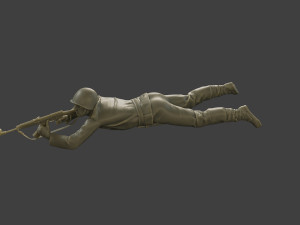 CzechSlovak Communist Soldier CCS1 006 3D 프린트 모델