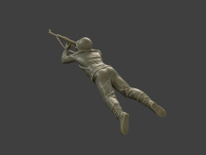CzechSlovak Communist Soldier CCS1 006 3D 프린트 모델