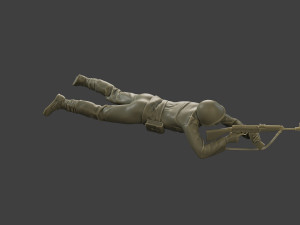 CzechSlovak Communist Soldier CCS1 006 3D 프린트 모델