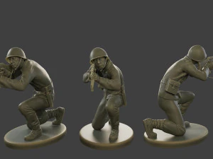 チェコ・スロバキア共産主義兵士 CCS1 008 3Dプリントモデル