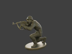 CzechSlovak Communist Soldier CCS1 008 3D Print Model