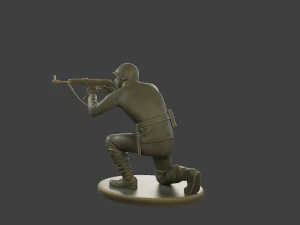 CzechSlovak Communist Soldier CCS1 008 3D Print Model