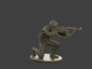 CzechSlovak Communist Soldier CCS1 008 3D Print Model