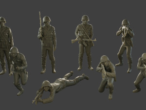 CzechSlovak Communist Soldier CCS1 Pack 1 3D 프린트 모델