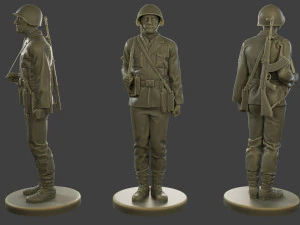 CzechSlovak Communist Soldier CCS1 Pack 1 3D Print Model