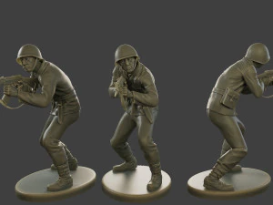 CzechSlovak Communist Soldier CCS1 Pack 1 3D Print Model