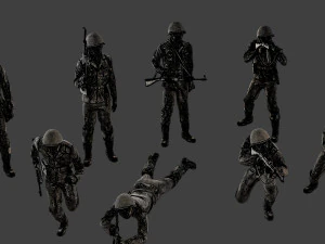 CzechSlovak Communist Soldier CCS1 Pack 1 3D Print Model