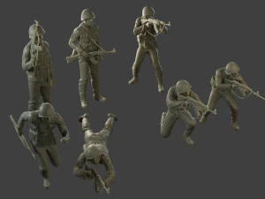 CzechSlovak Communist Soldier CCS1 Pack 1 3D Print Model