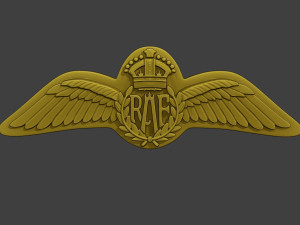 WW2 British Royal Air Force Wings I Model Cetak 3D