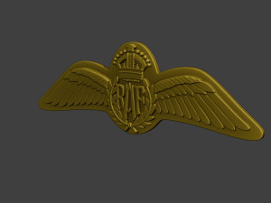 WW2 British Royal Air Force Wings I Model Cetak 3D