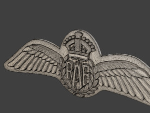 WW2 British Royal Air Force Wings I Model Cetak 3D
