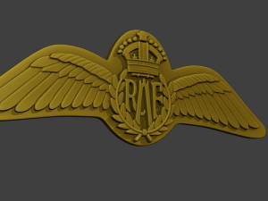 WW2 British Royal Air Force Wings I Model Cetak 3D